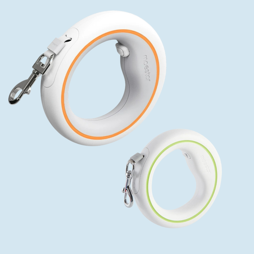 Moestar UFO Retractable Dog Leash — 3M Tangle-Free, One-Hand Brake Lock"