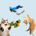 Interactive Catnip Bird Toy — Touch Activated Flapping Wings for Cats