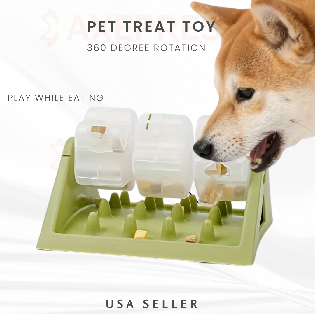Pet treat toy – Interactive Puzzle Slow Feeder with Leak-Proof Design for Healthy Eating & Mental Stimulation