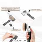 Self-Cleaning Pet Grooming Brush — Removes Shed Fur for Dogs & Cats