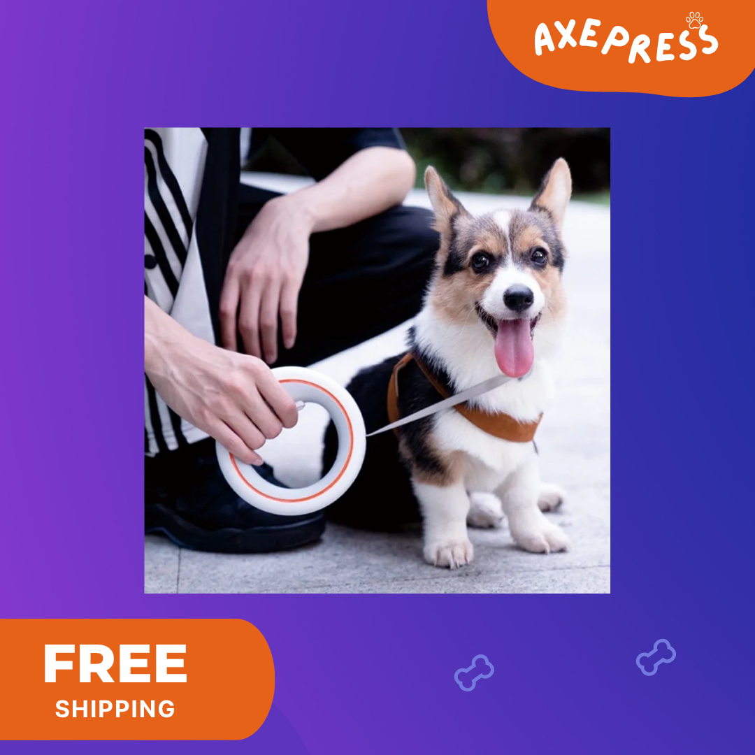 Moestar UFO Retractable Dog Leash — 3M Tangle-Free, One-Hand Brake Lock"