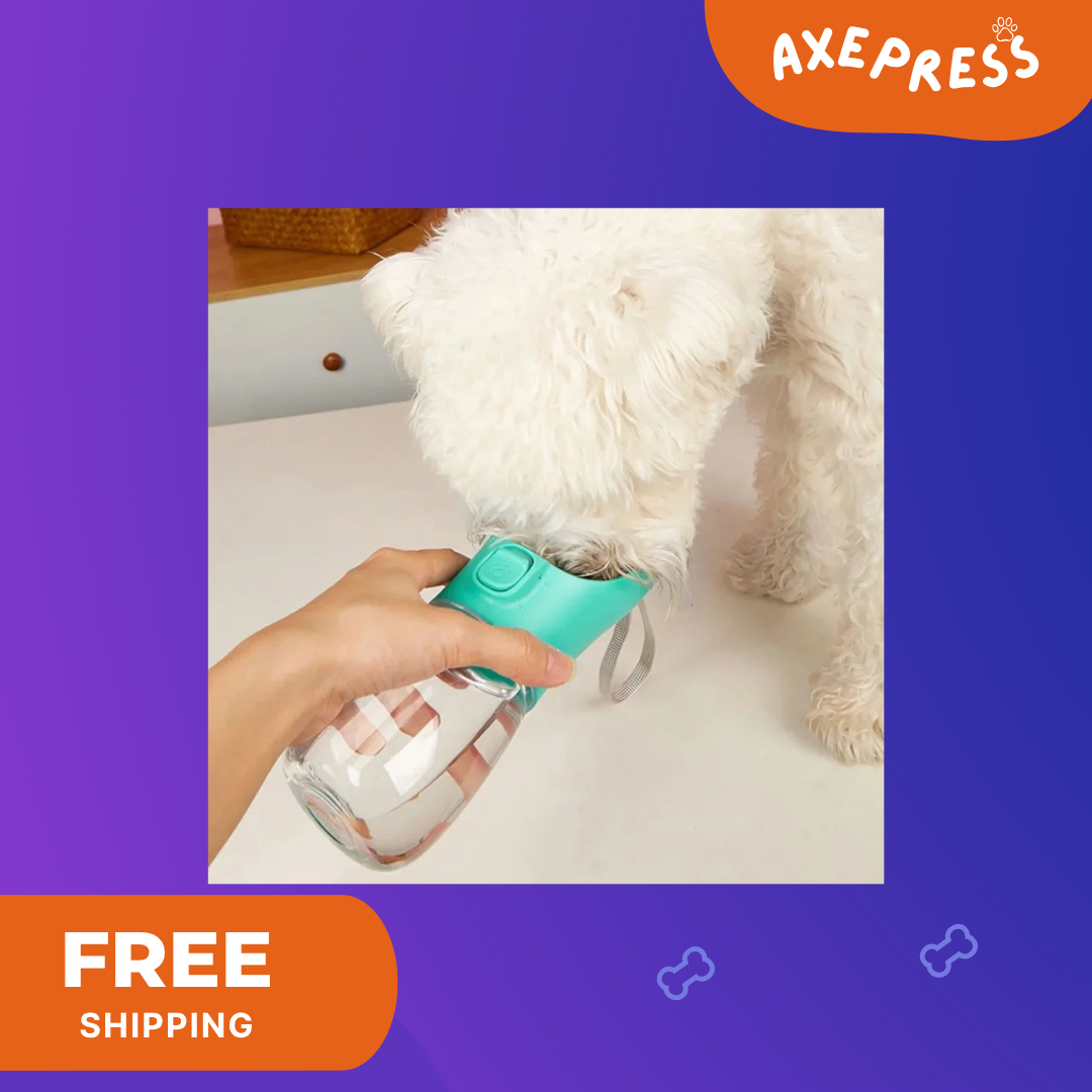 Portable Dog Water Bottle , Leakproof Travel Water and food holder