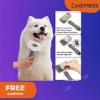 Self-Cleaning Pet Grooming Brush — Removes Shed Fur for Dogs & Cats