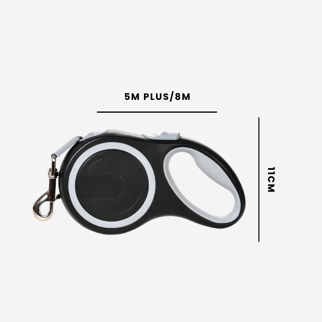 Retractable Dog Leash with LED Light — 8M Heavy Duty, Tangle-Free