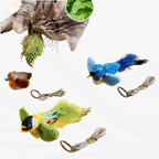 Interactive Catnip Bird Toy — Touch Activated Flapping Wings for Cats