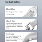 Moestar UFO Retractable Dog Leash — 3M Tangle-Free, One-Hand Brake Lock"