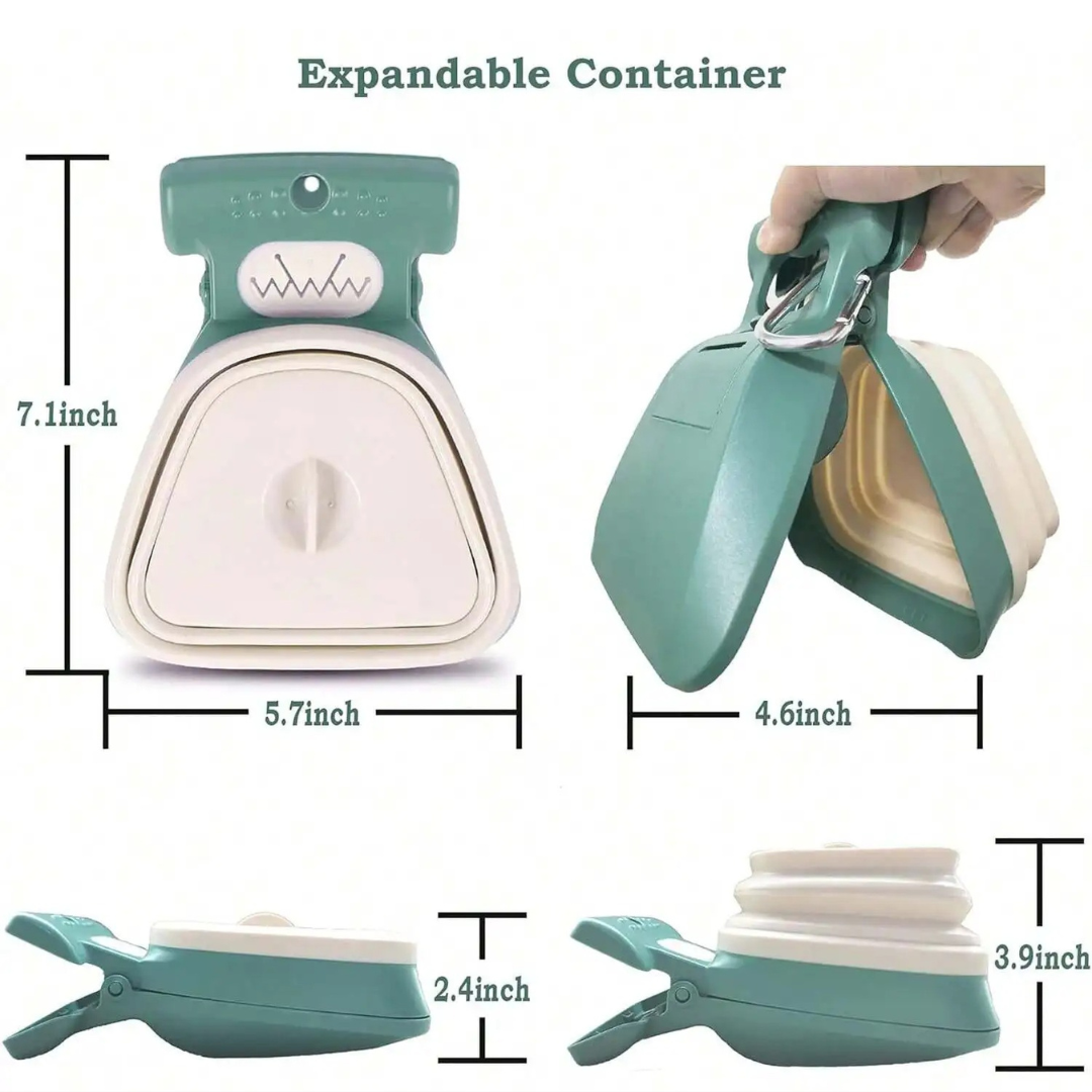 Portable Dog Pooper Scooper – Handheld Waste Picker for Large & Small Dogs, Outdoor Travel & Yard Use